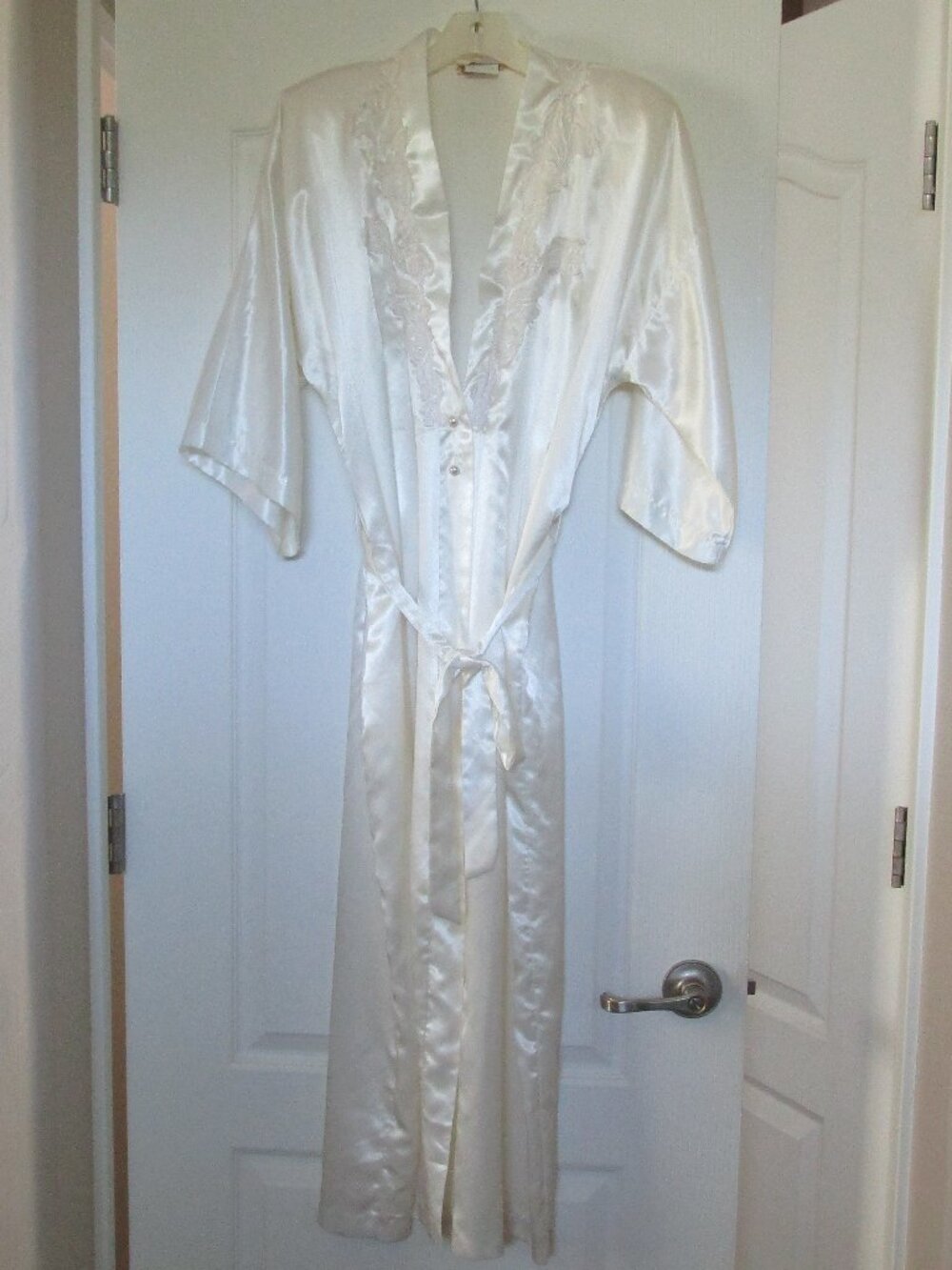full length satin robe